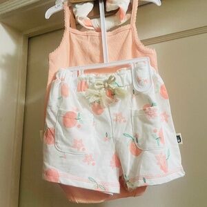 NWT 12M Peach 3 Piece Set